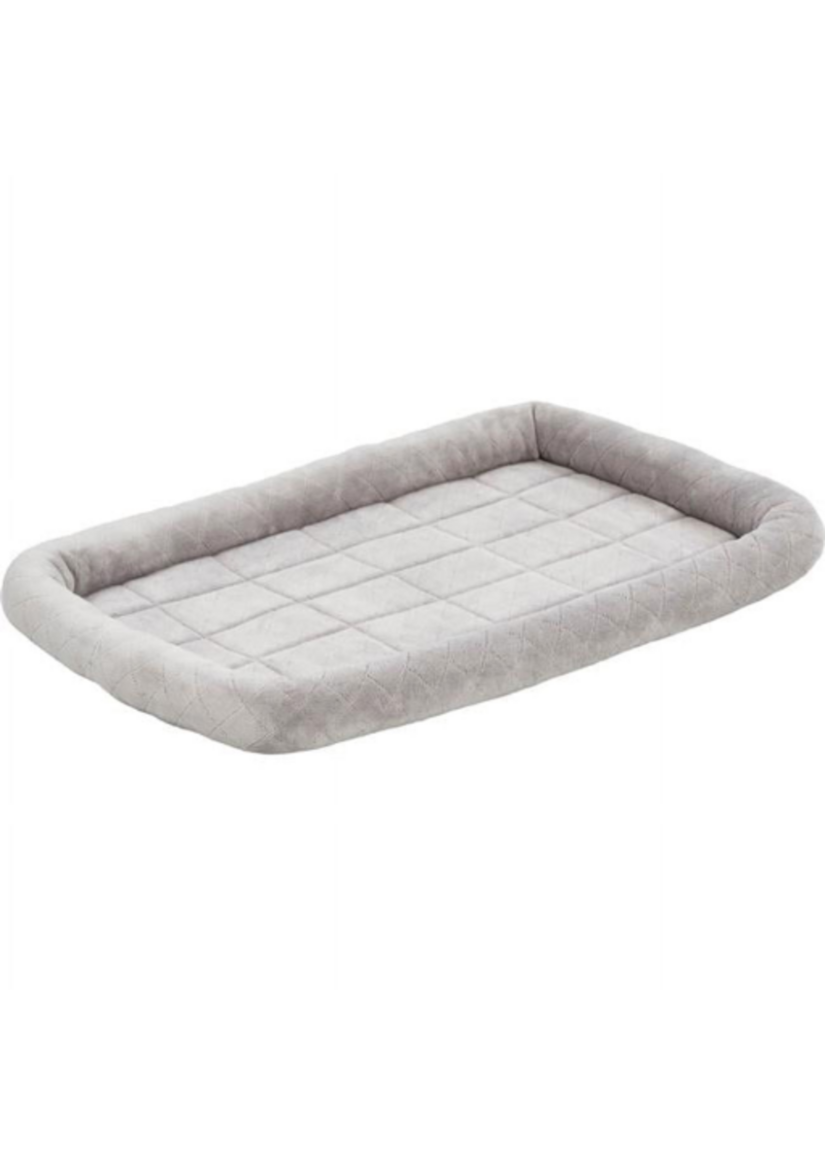 MidWest Quiet Time Diamond Stitch Bed with Elastic Bands Gray - 36"