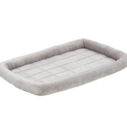 MidWest Quiet Time Diamond Stitch Bed with Elastic Bands Gray - 36"