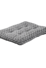 MidWest Quiet Time Dog Bed & Crate Mat Deluxe Ombre Swirl 24" Gray