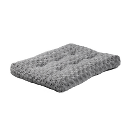 MidWest Quiet Time Dog Bed & Crate Mat Deluxe Ombre Swirl 24" Gray