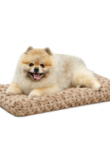 MidWest Quiet Time Dog Bed & Crate Mat Deluxe Ombre Swirl 22" Mocha