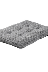 MidWest Quiet Time Dog Bed & Crate Mat Deluxe Ombre Swirl 18" Gray