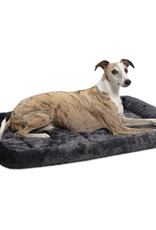 MidWest Quiet Time Bolster Dog Bed Gray 36"
