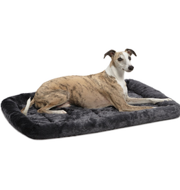 MidWest Quiet Time Bolster Dog Bed Gray 36"