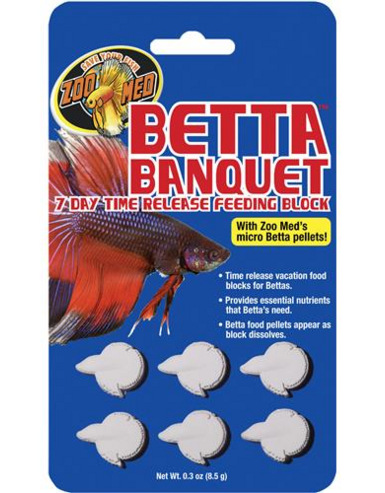 Zoo Med Zoo Med Betta Banquet 7-Day Time Release Feeding Block for Betta Fish