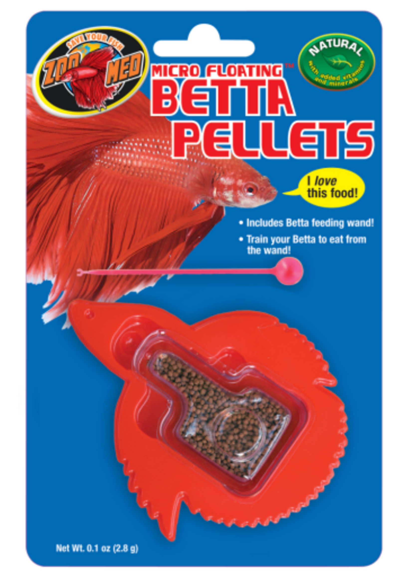 Zoo Med Zoo Med Micro Floating Betta Pellet Fish Food - 0.15 oz