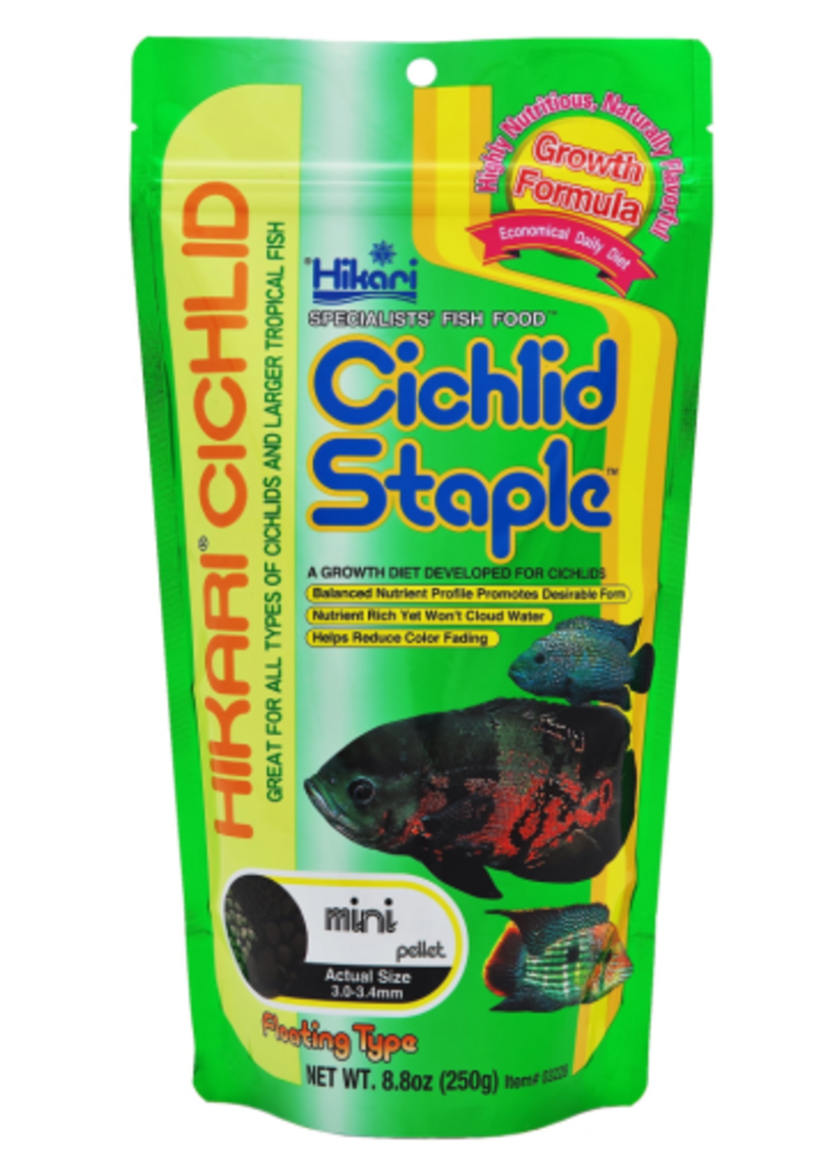 Hikari Hikari USA Cichlid Staple Pellets Fish Food 2 oz