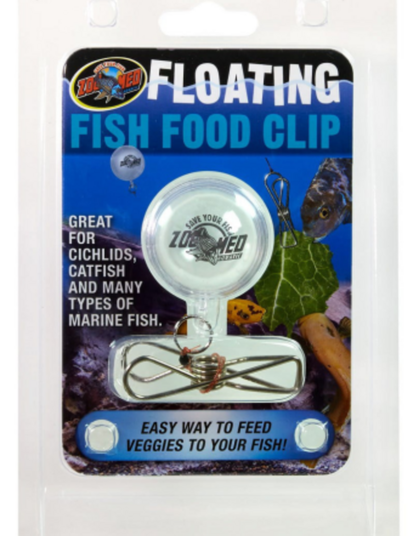 Zoo Med Zoo Med Floating Fish Food Clip Clear Silver