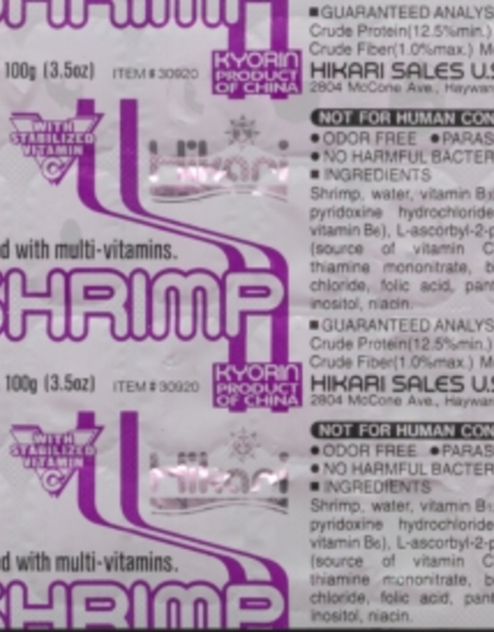 Hikari Hikari Bio-Pure Frozen Mysis Shrimp Fish Food  3.5 Oz  32 Ct