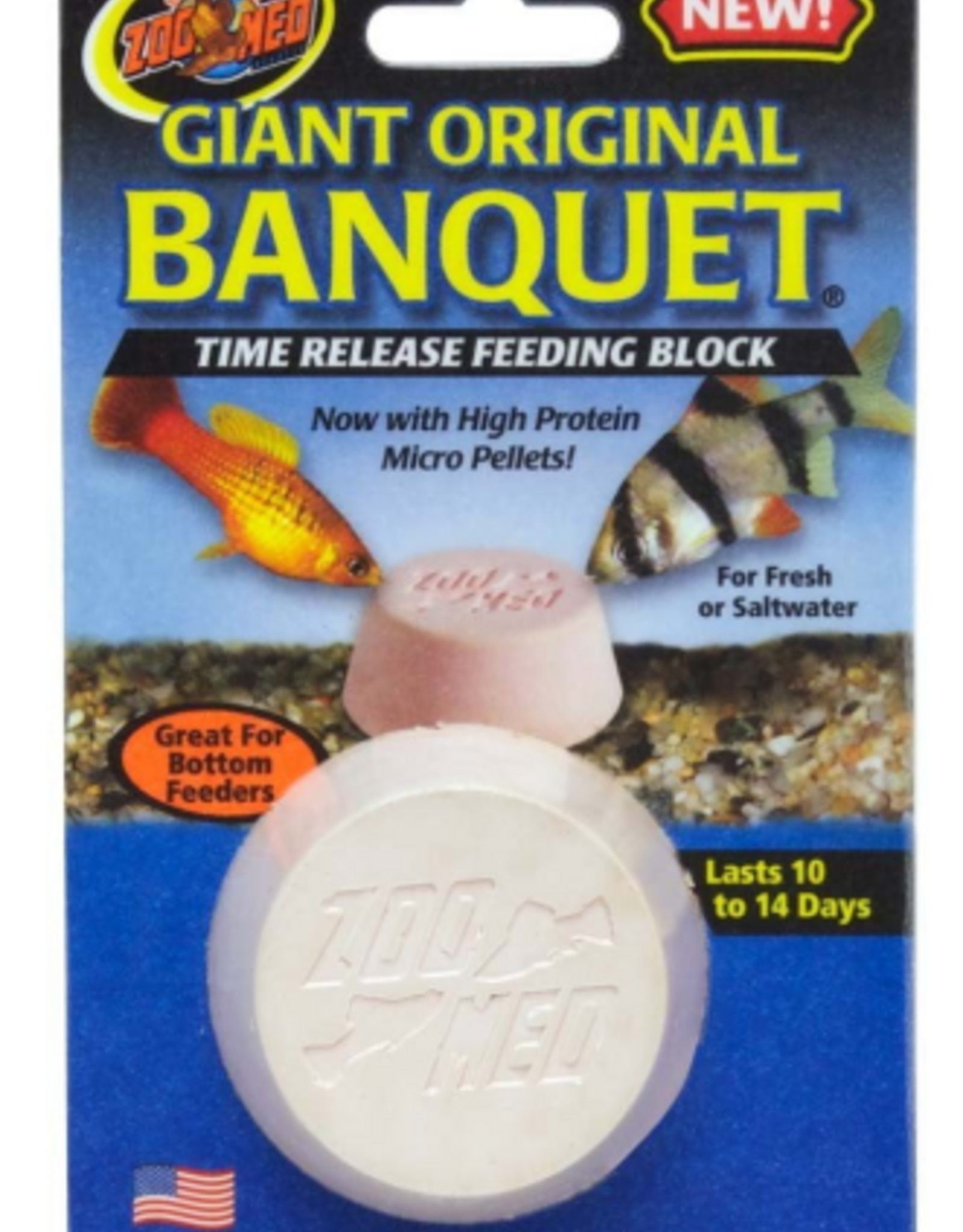 Zoo Med Zoo Med-Aquatrol Banquet Fish Block Giant