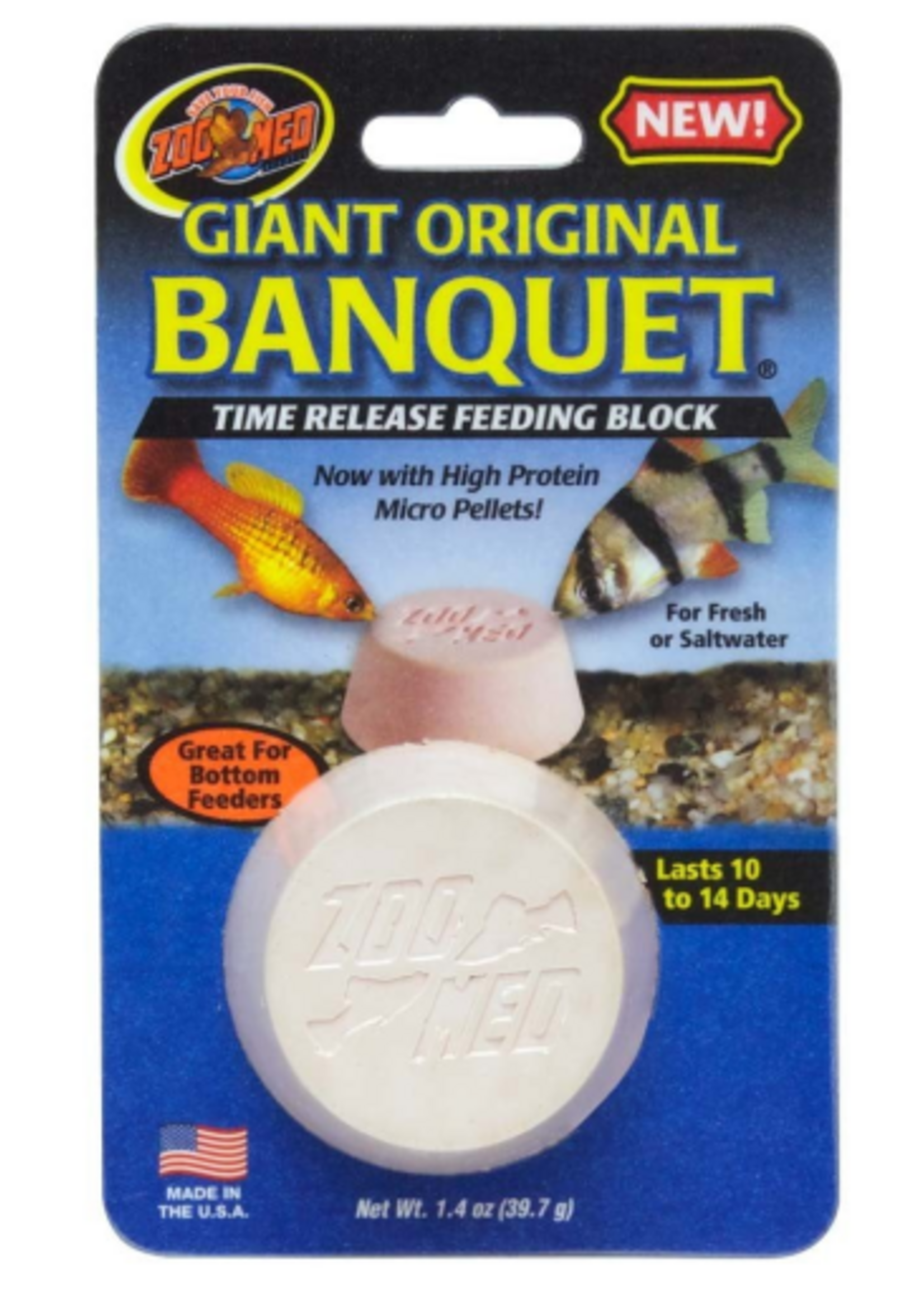 Zoo Med Zoo Med-Aquatrol Banquet Fish Block Giant