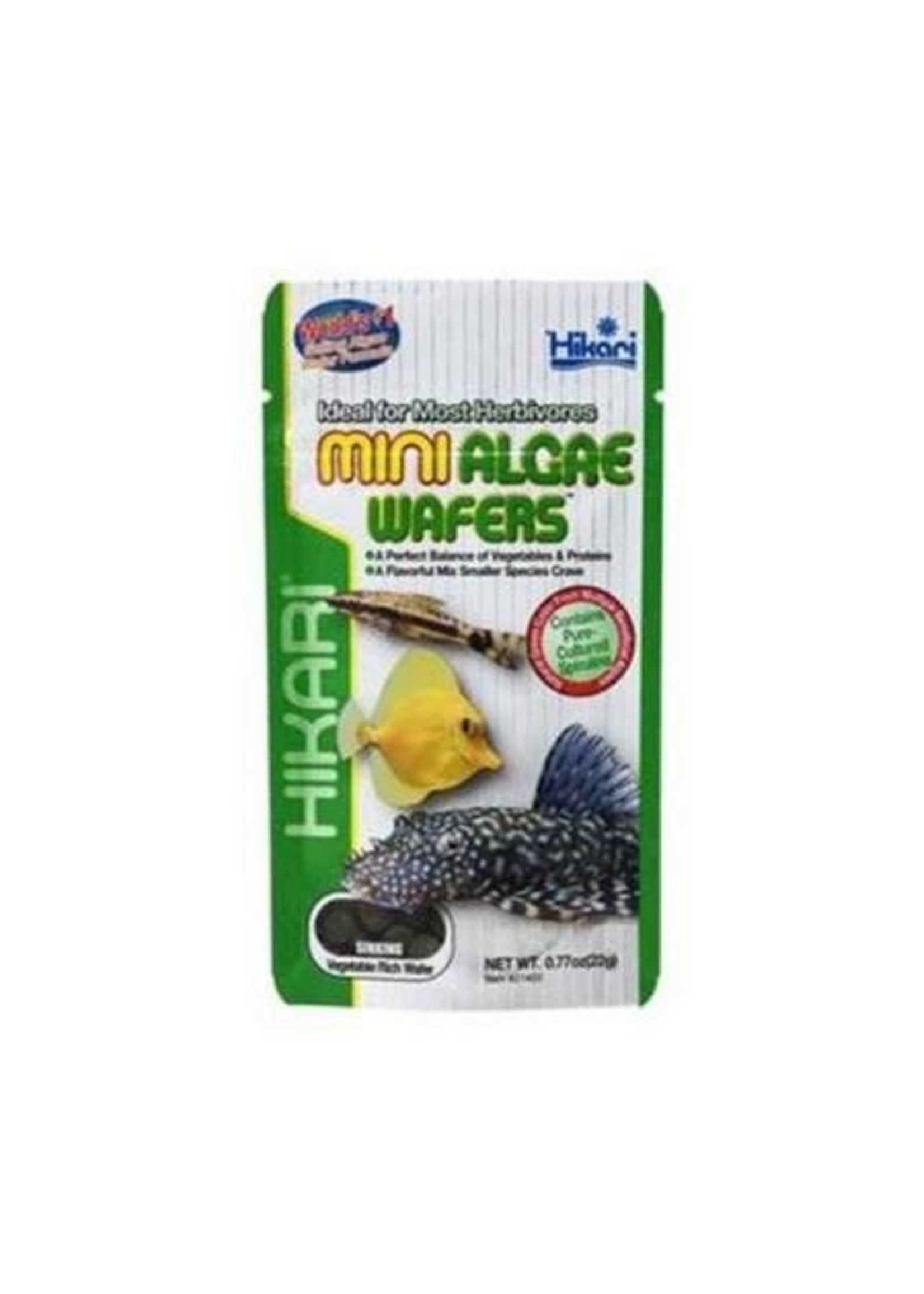Hikari Hikari USA Algae Wafers Sinking Wafer Fish Food  0.77 oz  Mini
