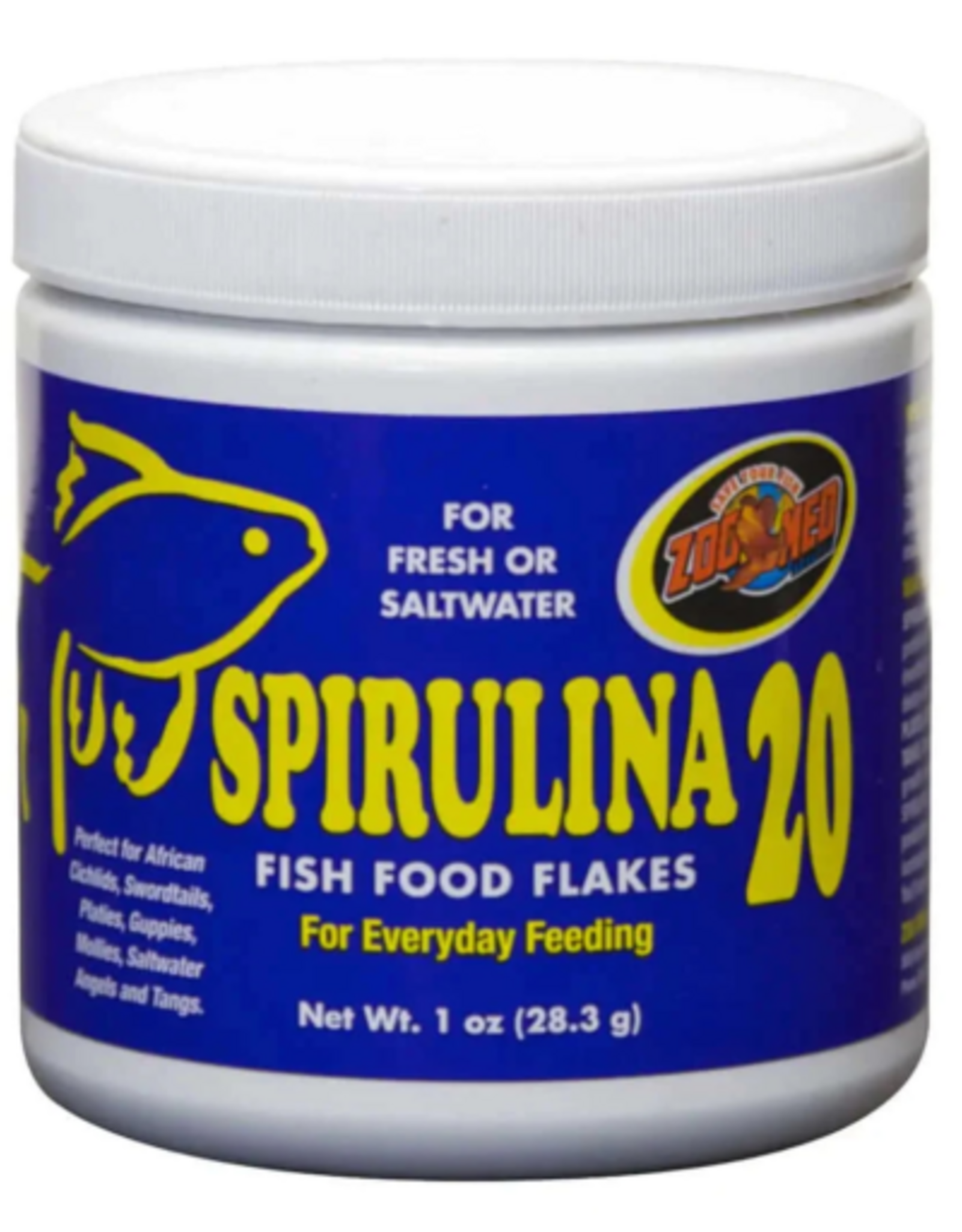 Zoo Med Zoo Med Spirulina 20 Fish Food Flakes - 1 oz