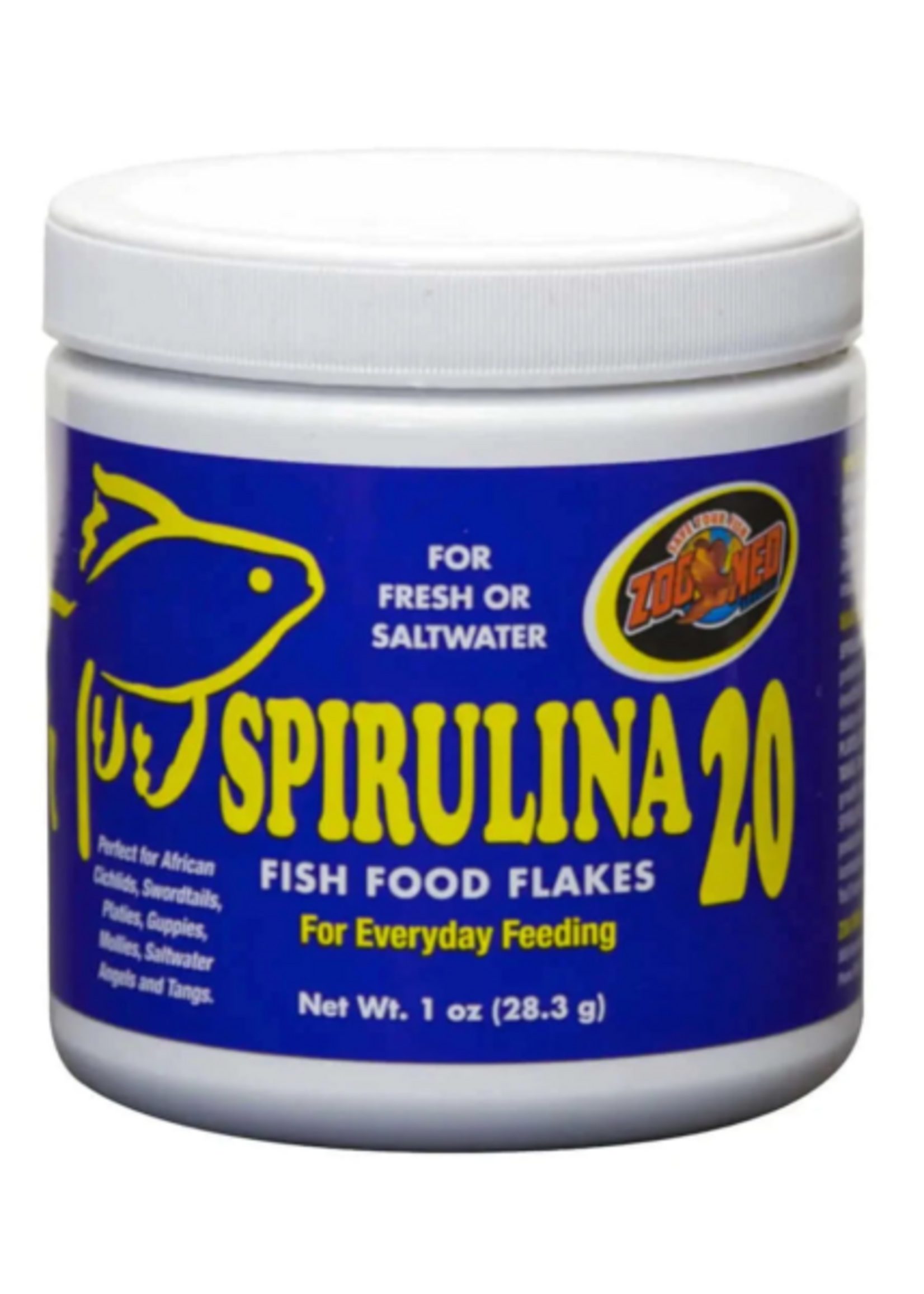 Zoo Med Zoo Med Spirulina 20 Fish Food Flakes - 1 oz