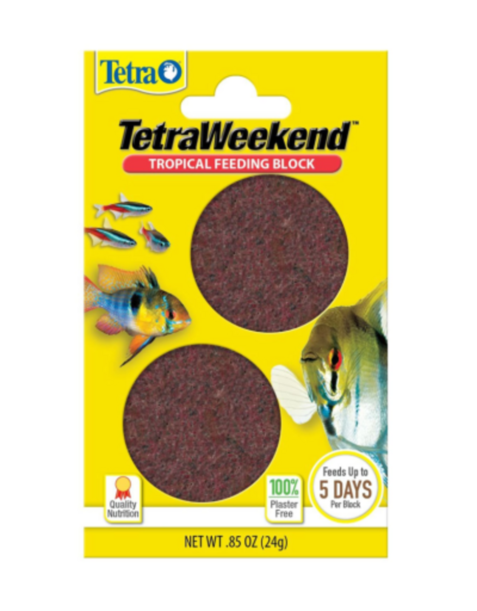 Tetra Tetra Weekend Tropical Feeding Blocks  - 0.85 oz. 2 Blocks