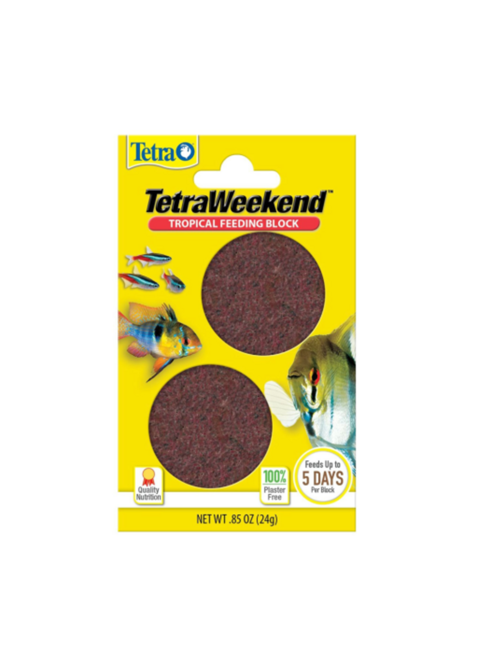 Tetra Tetra Weekend Tropical Feeding Blocks  - 0.85 oz. 2 Blocks