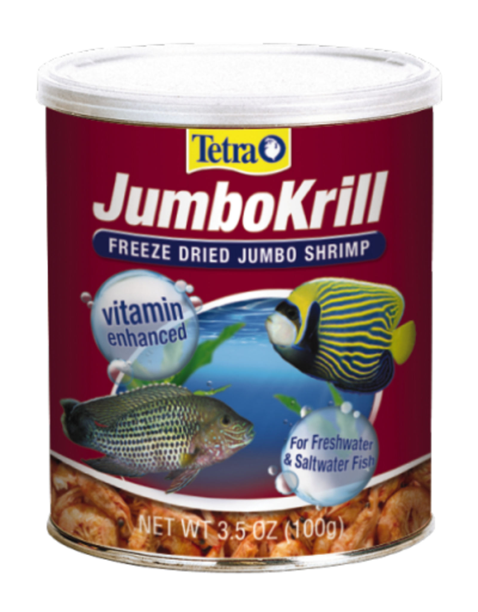 Tetra Tetra JumboKrill Freeze-Dried Jumbo Shrimp Fish Food - 3.5 oz