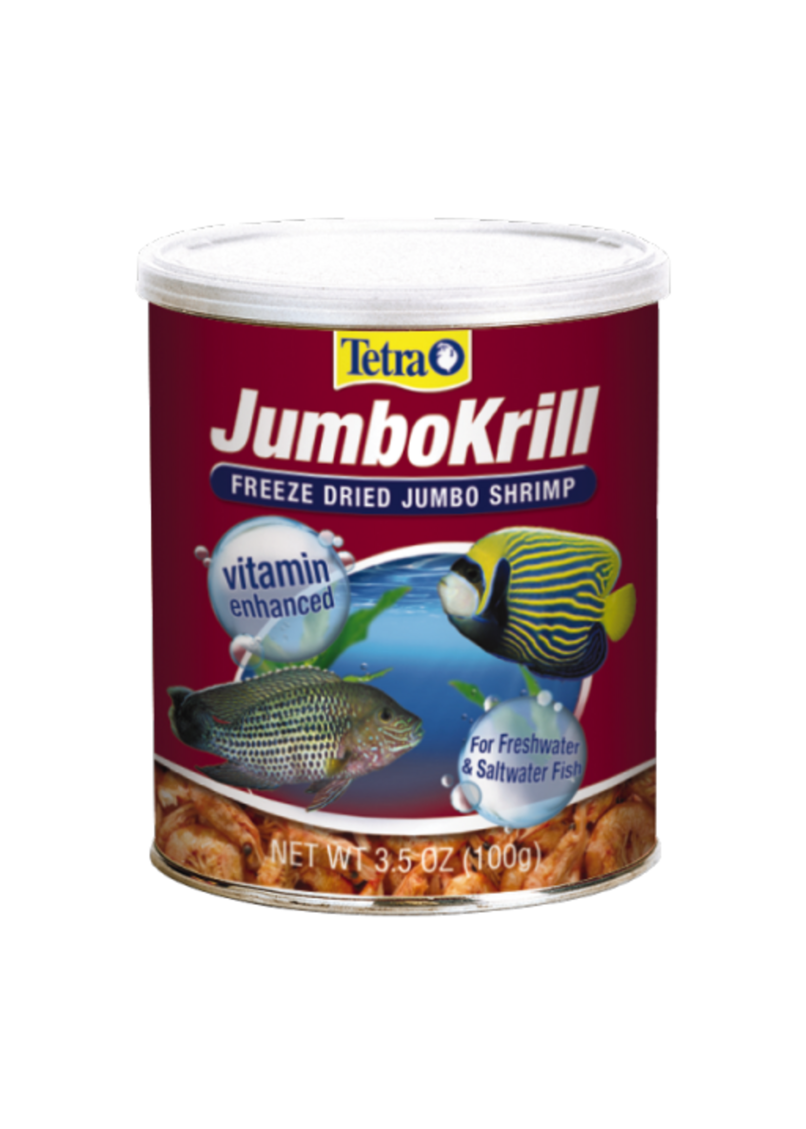 Tetra Tetra JumboKrill Freeze-Dried Jumbo Shrimp Fish Food - 3.5 oz