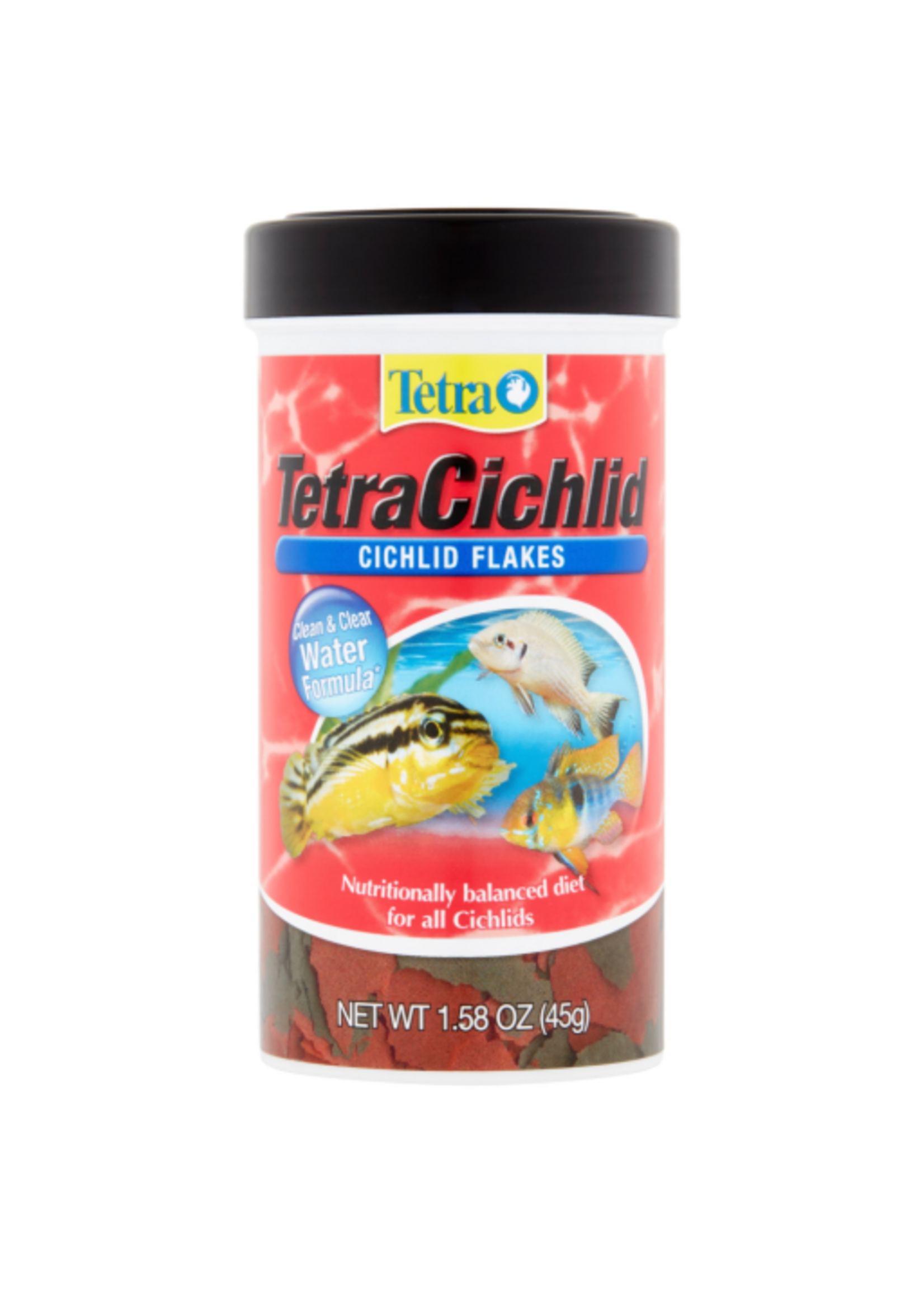 Tetra Tetra TetraCichlid Cichlid Fish Food Flakes - 1.58 oz.