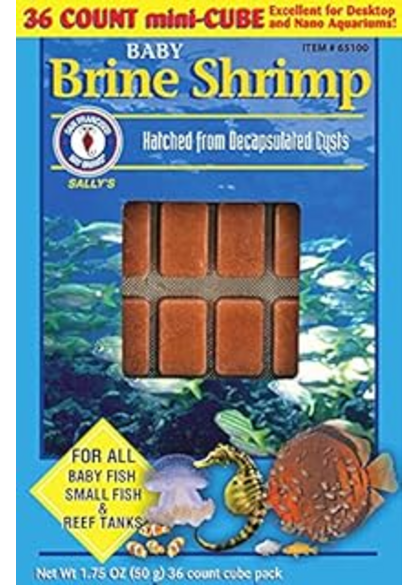San Francisco Bay Brand San Francisco Bay Brand Frozen Fish Food Baby Brine Cubes, 1.75 oz