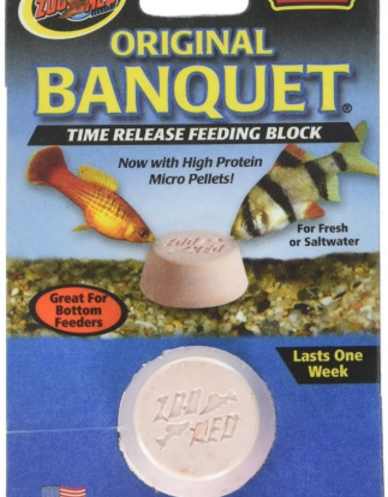 Zoo Med Zoo Med Original Banquet Fish Feeding Block Regular - .45 oz (1 Pack)