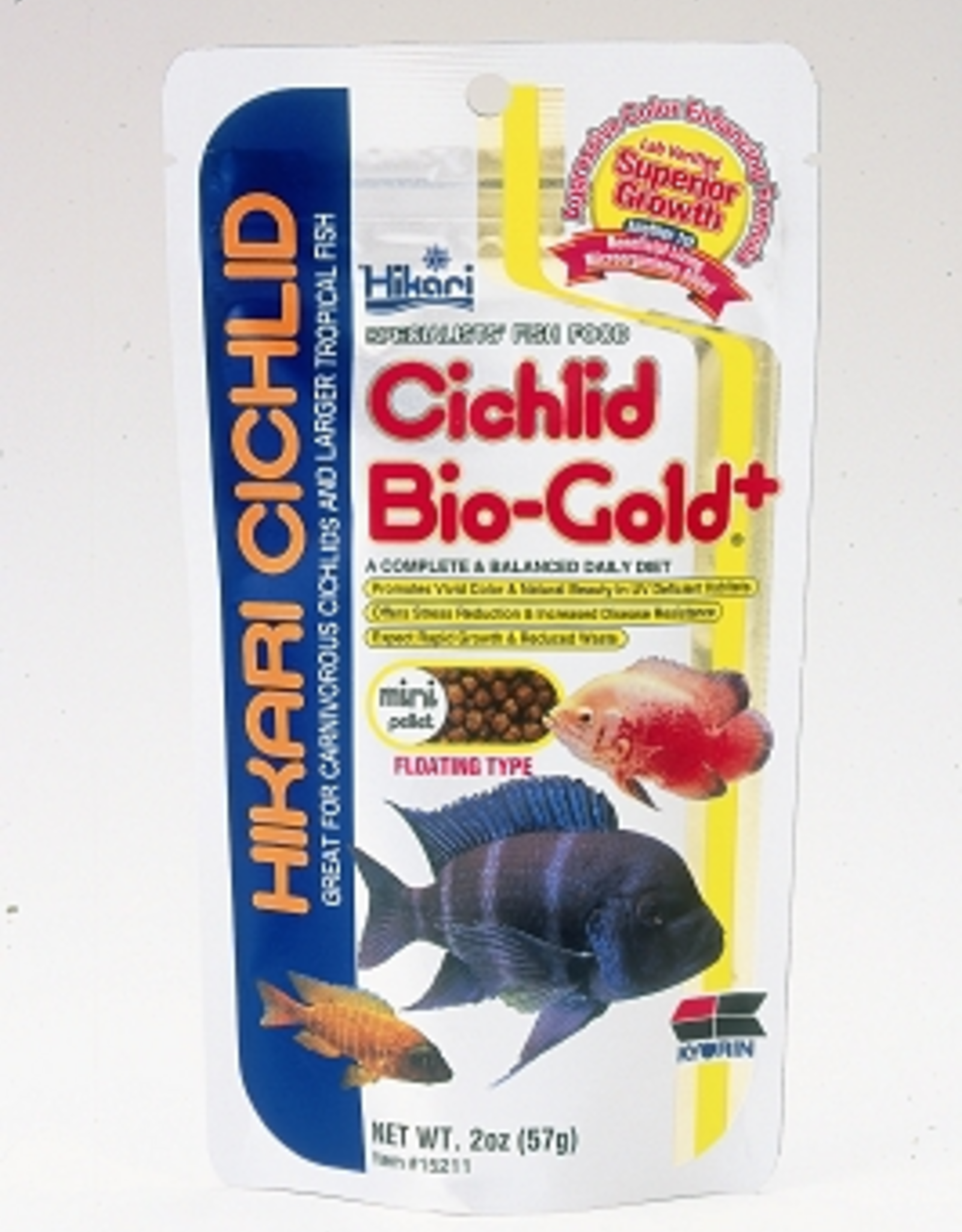 Hikari Hikari Cichlid Bio-Gold Plus Mini Pellet Fish Food, 2 Oz