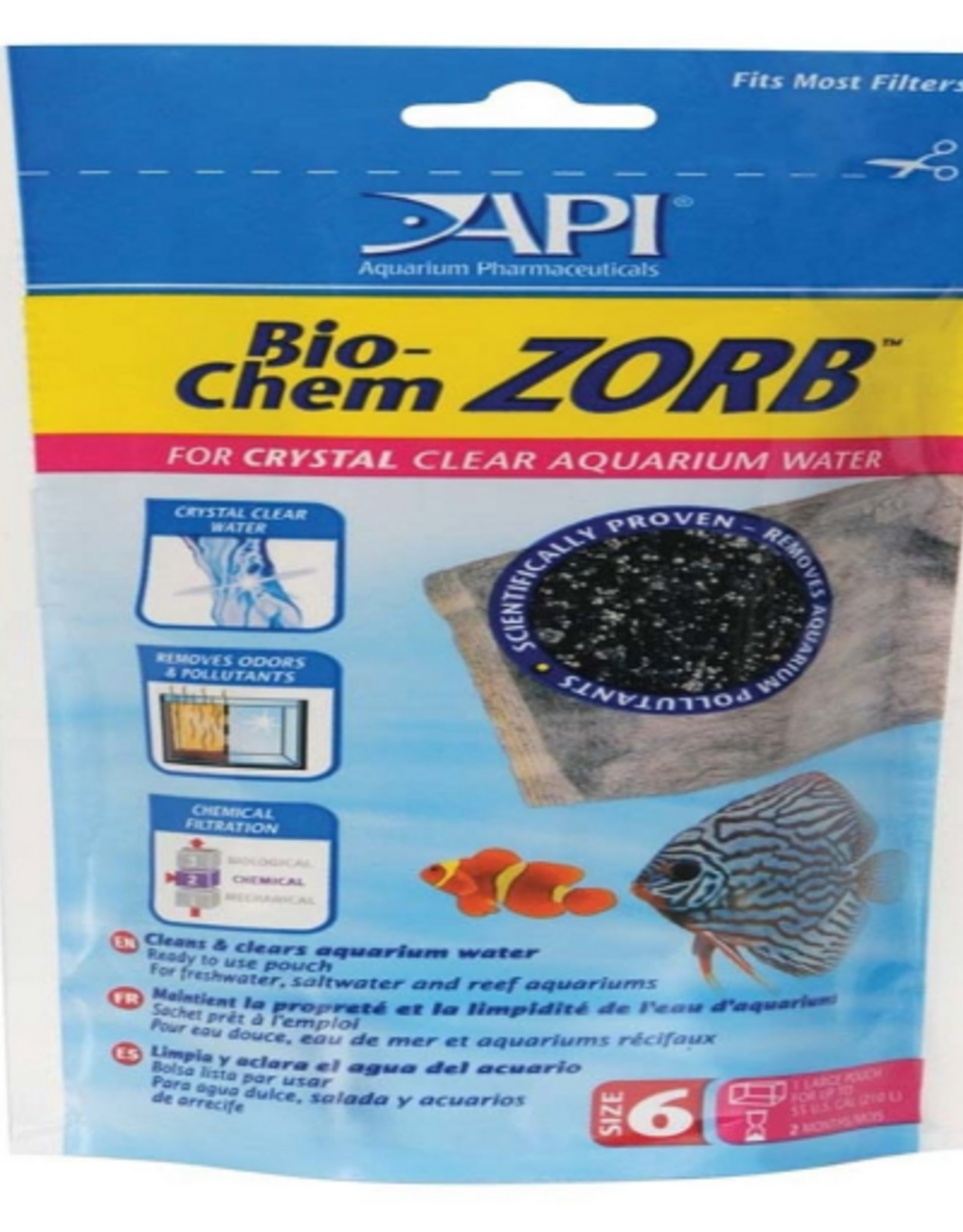 API API Bio-Chem Zorb Pouch Filtration Material Unique Ion Exchange Resin Size 6
