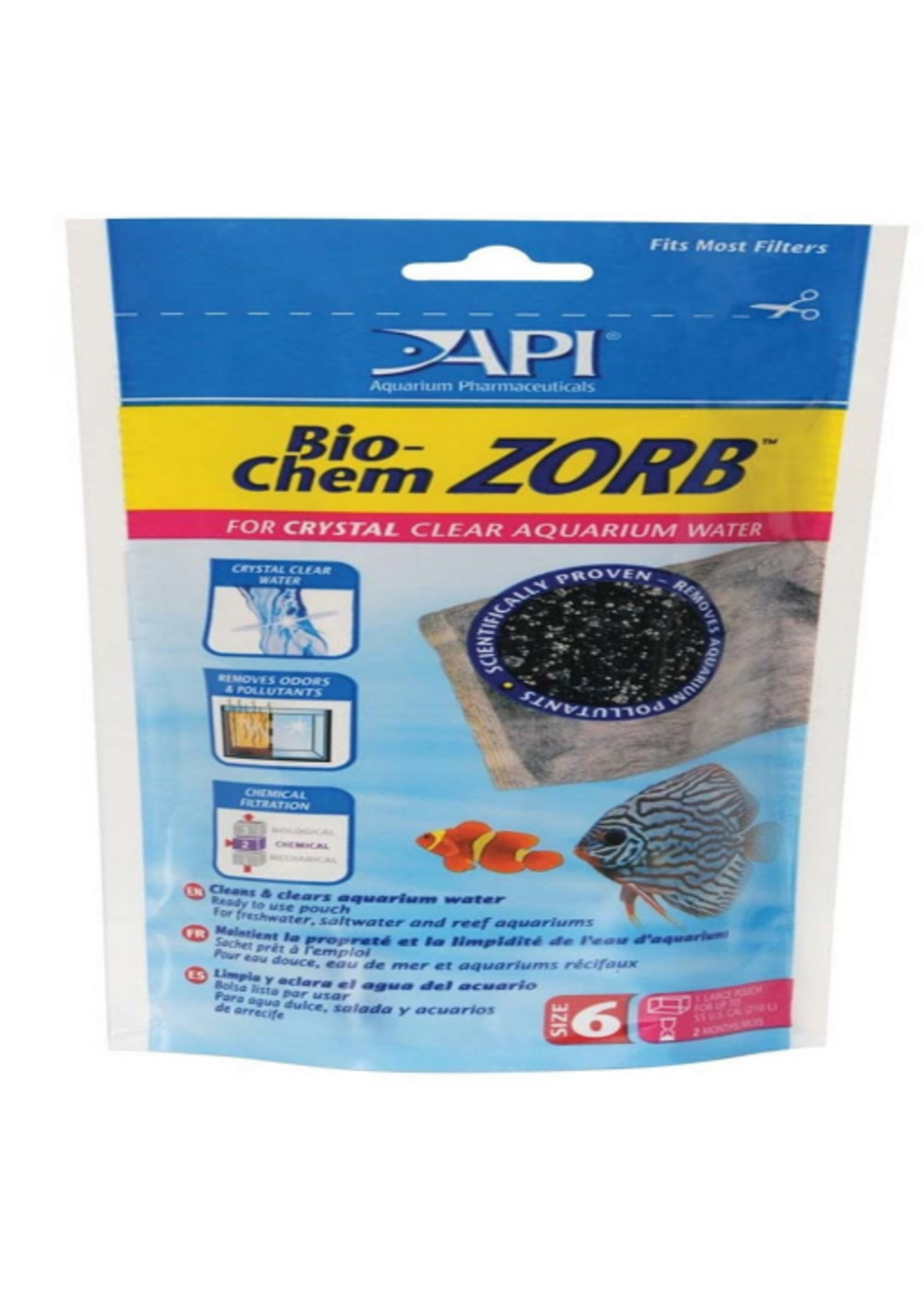 API API Bio-Chem Zorb Pouch Filtration Material Unique Ion Exchange Resin Size 6