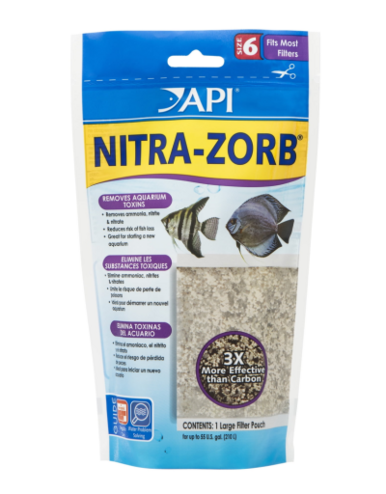 API API Nitra-Zorb Size 6  Aquarium Canister Filter Filtration Pouch  1-Count