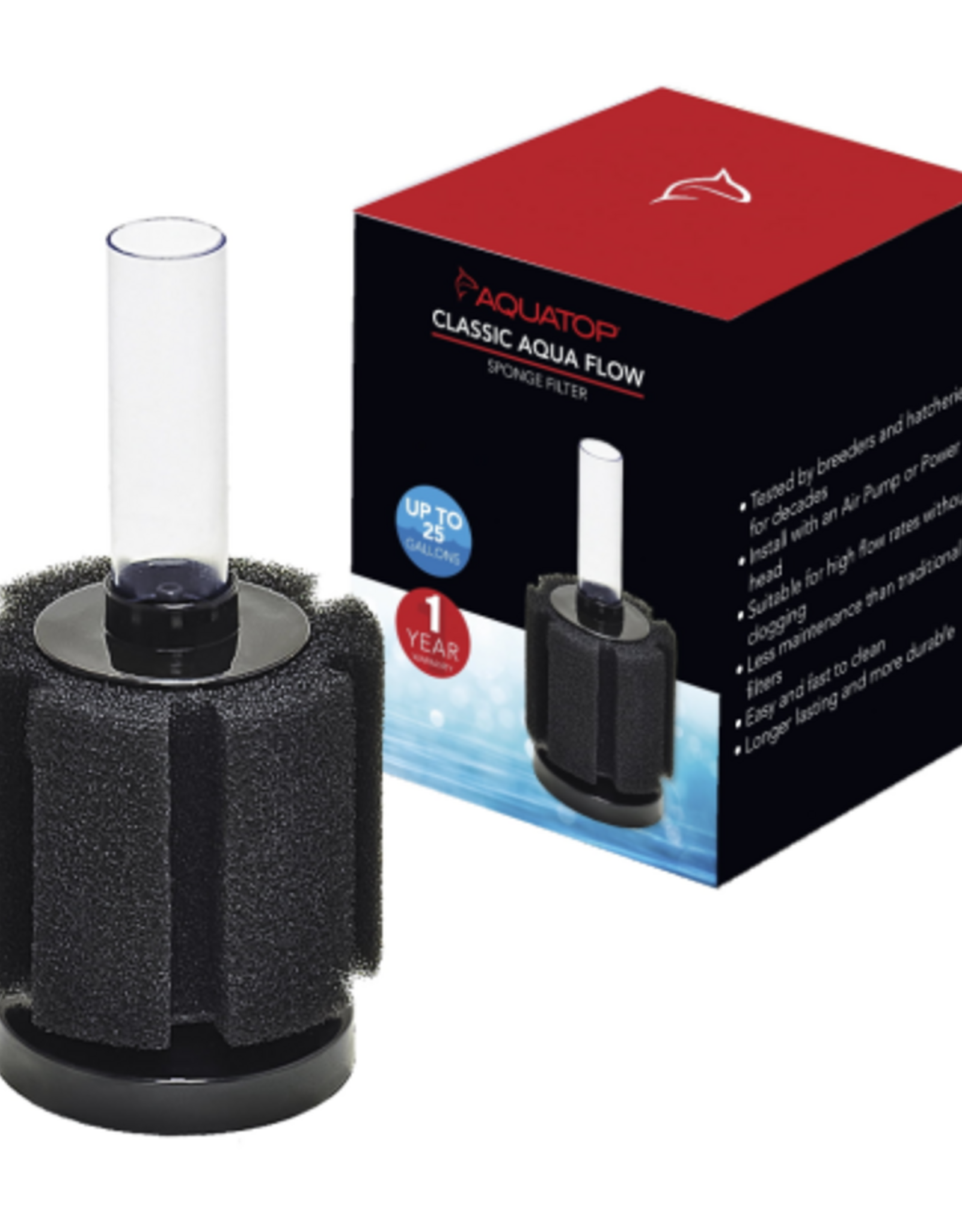 Aquatop Aquatop Classic Aqua Flow Caf-25 Internal Sponge Filter Black