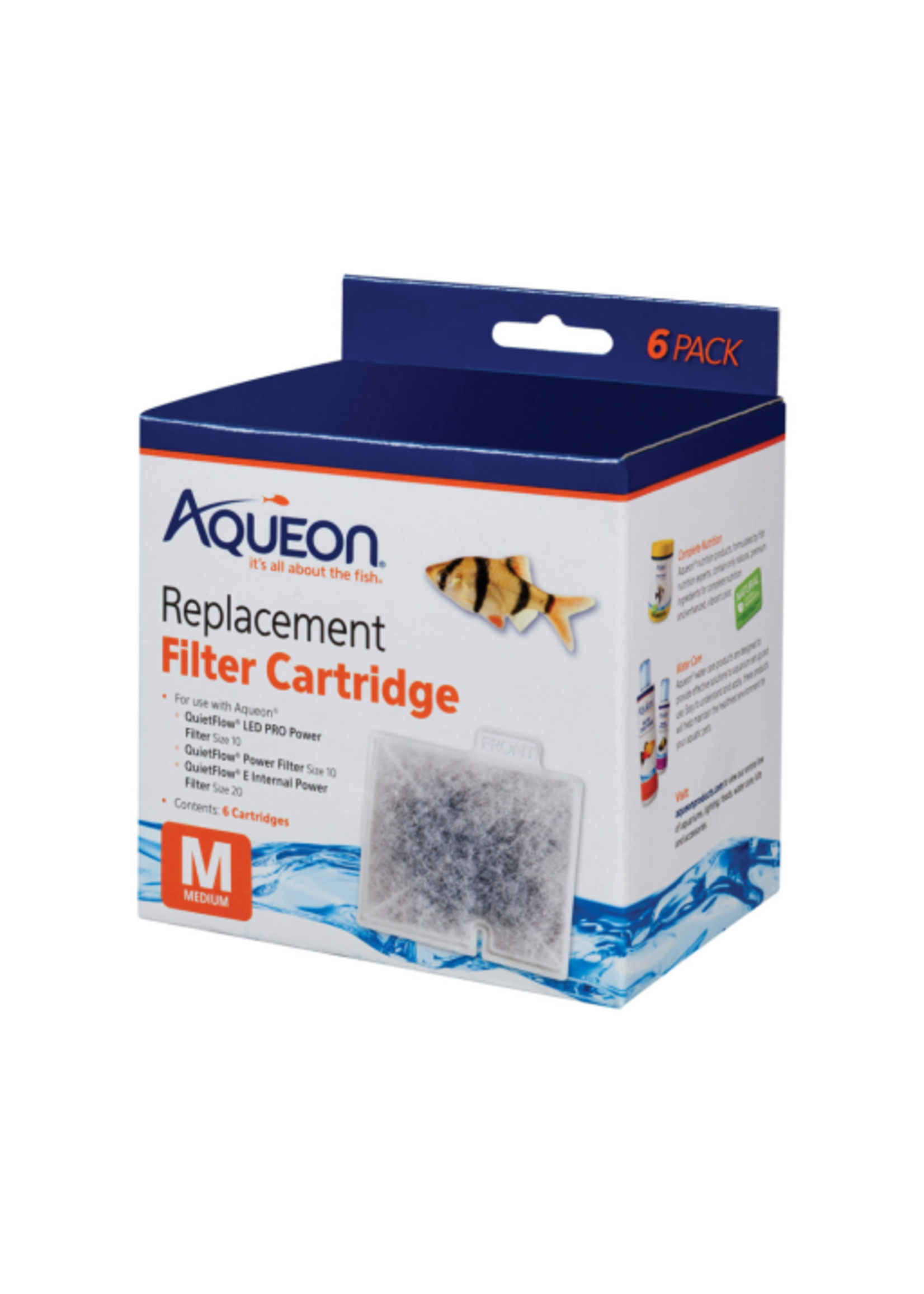 Aqueon Aqueon Replacement Filter Cartridges Medium - 6 pack