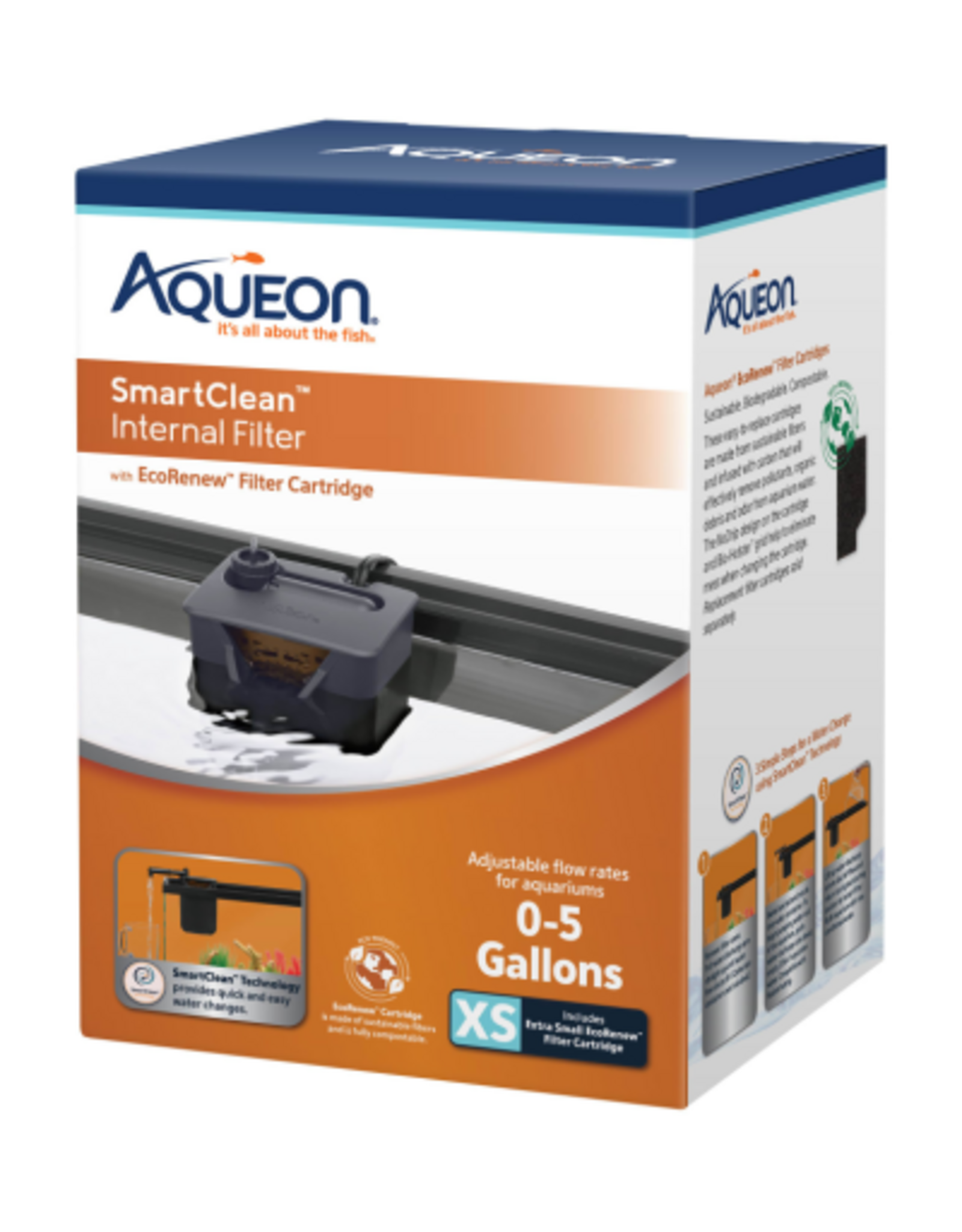 Aqueon Aqueon QuietFlow SmartClean Internal Power Filter 5 Gallons