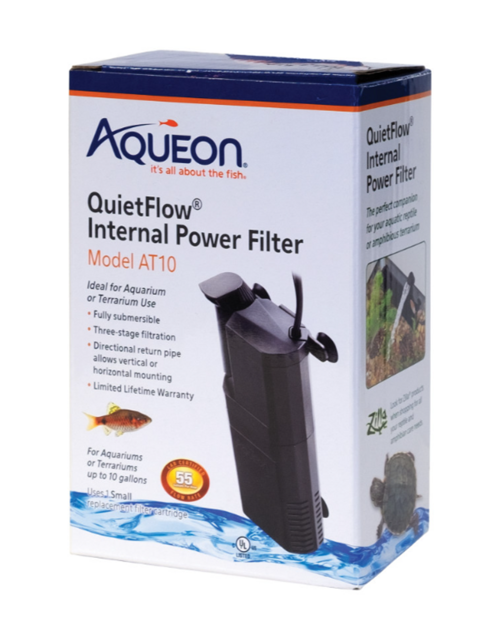 Aqueon Aqueon Submersible Internal Aquarium Filter  AT10 Gallons