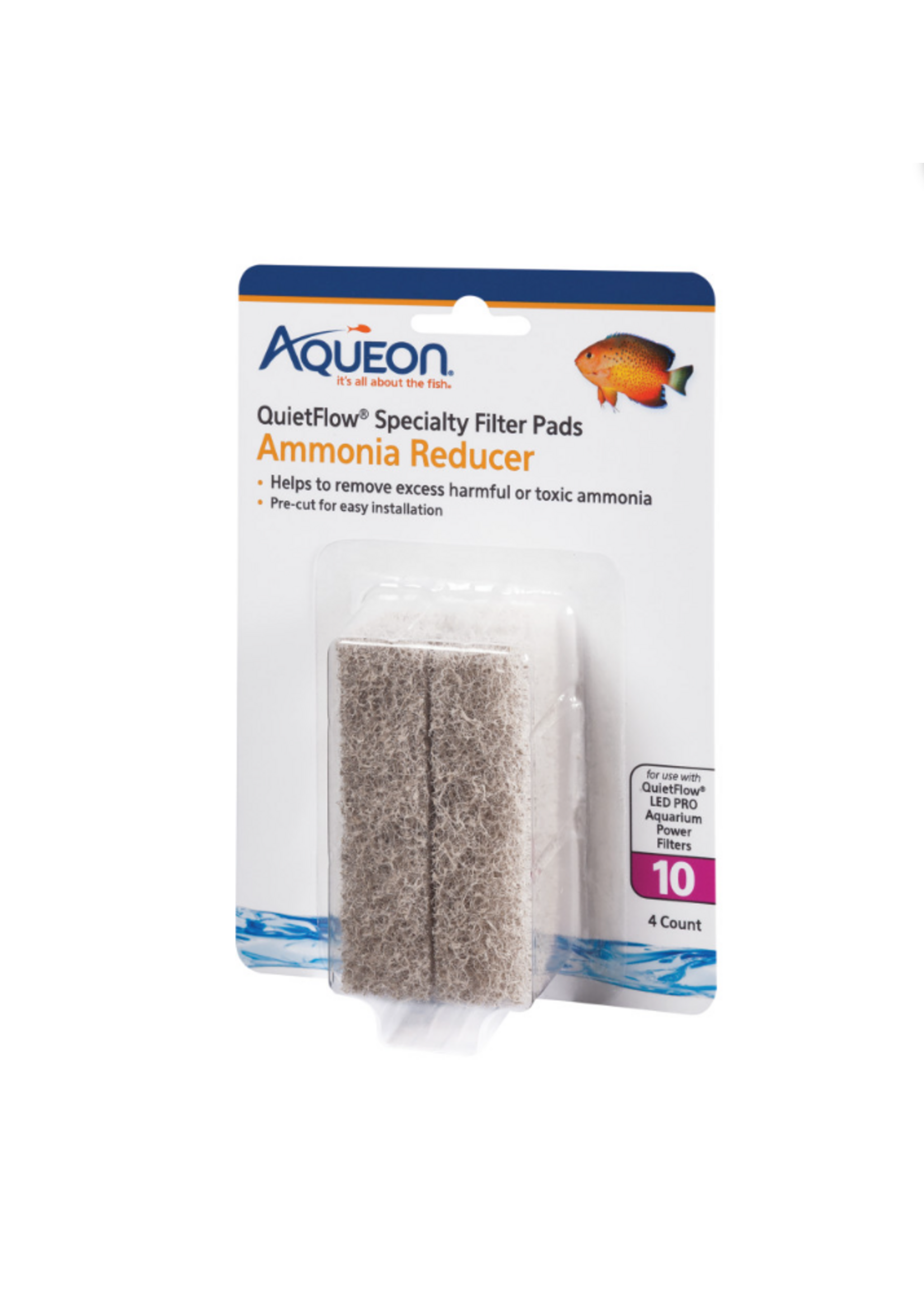 Aqueon Aqueon Replacement Specialty Filter Pads Ammonia Reducer 10 4-ct