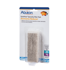 Aqueon Aqueon Ammonia Reducer for QuietFlow LED Pro Power Filter 20/75  4 count