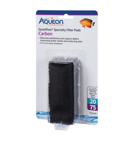 Aqueon Aqueon Replacement Specialty Filter Pads Carbon 20/75 4 Pack