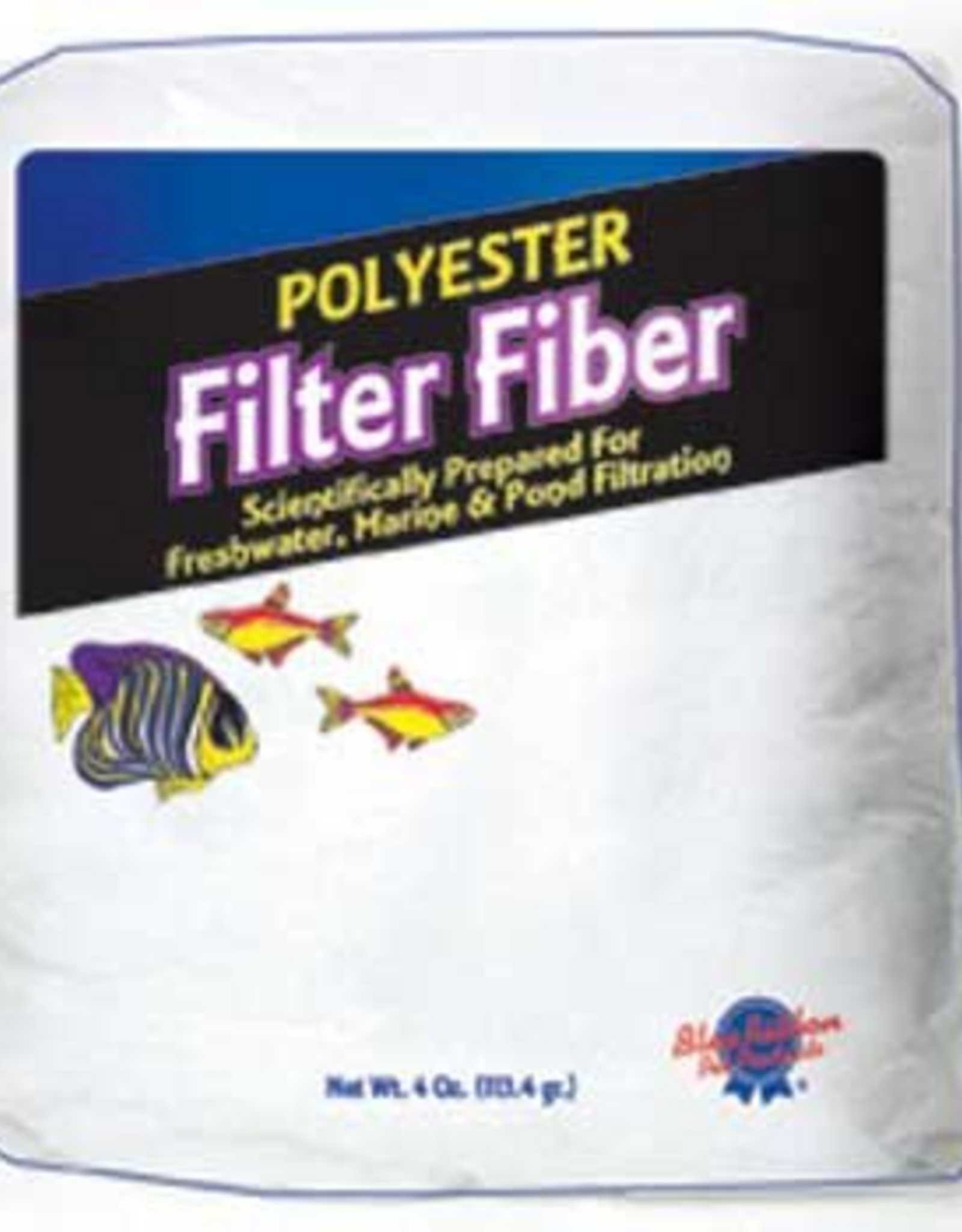 Blue Ribbon 100% Polyester Filter Floss Fiber Fish Tank Filters - 4 Oz