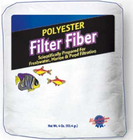 Blue Ribbon 100% Polyester Filter Floss Fiber Fish Tank Filters - 4 Oz