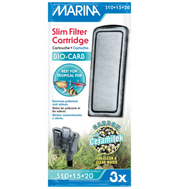 Marina Slim Filter Carbon Plus Ceramic Cartridge  3 Pack