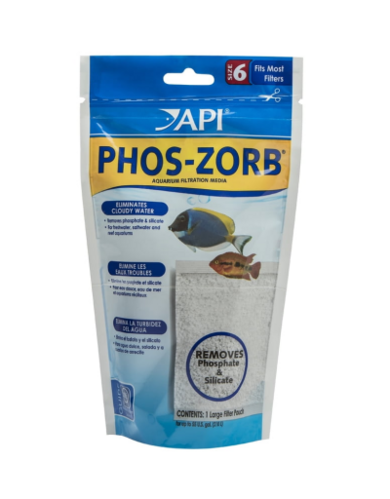 API API Phos-Zorb Size 6  Aquarium Canister Filter Filtration Pouch  1-Count