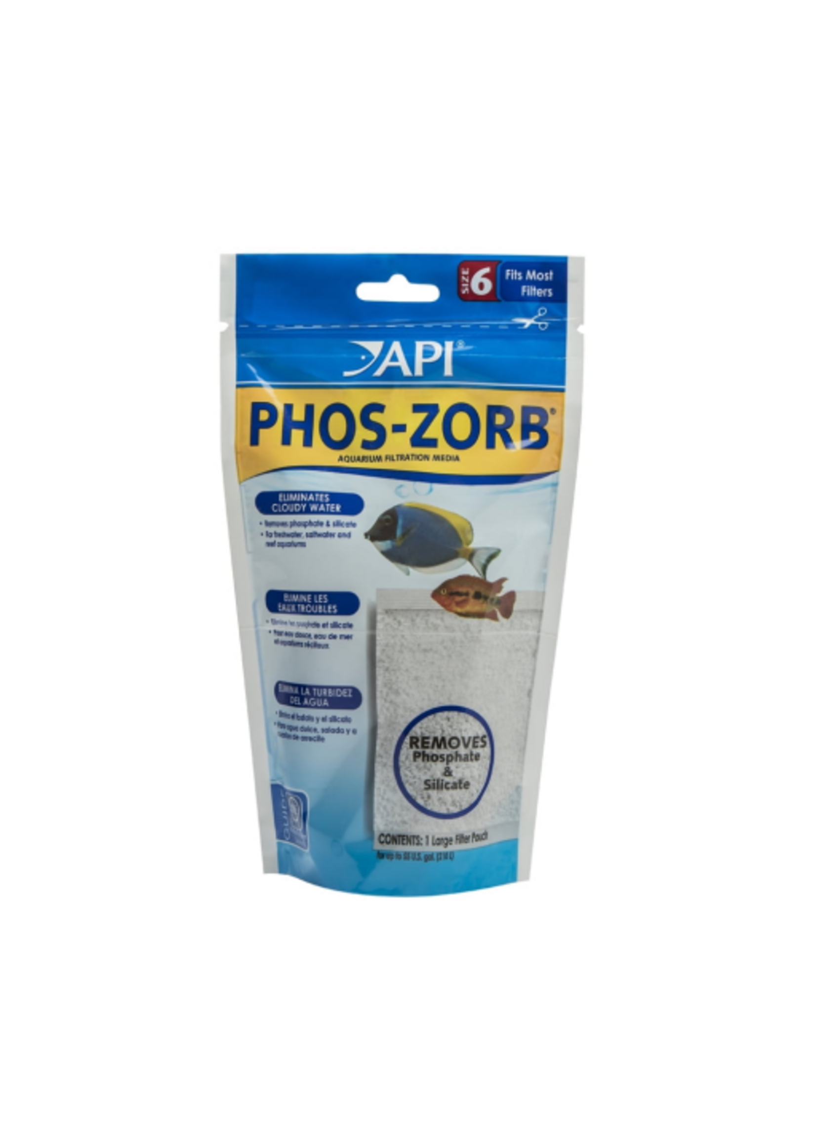 API API Phos-Zorb Size 6  Aquarium Canister Filter Filtration Pouch  1-Count