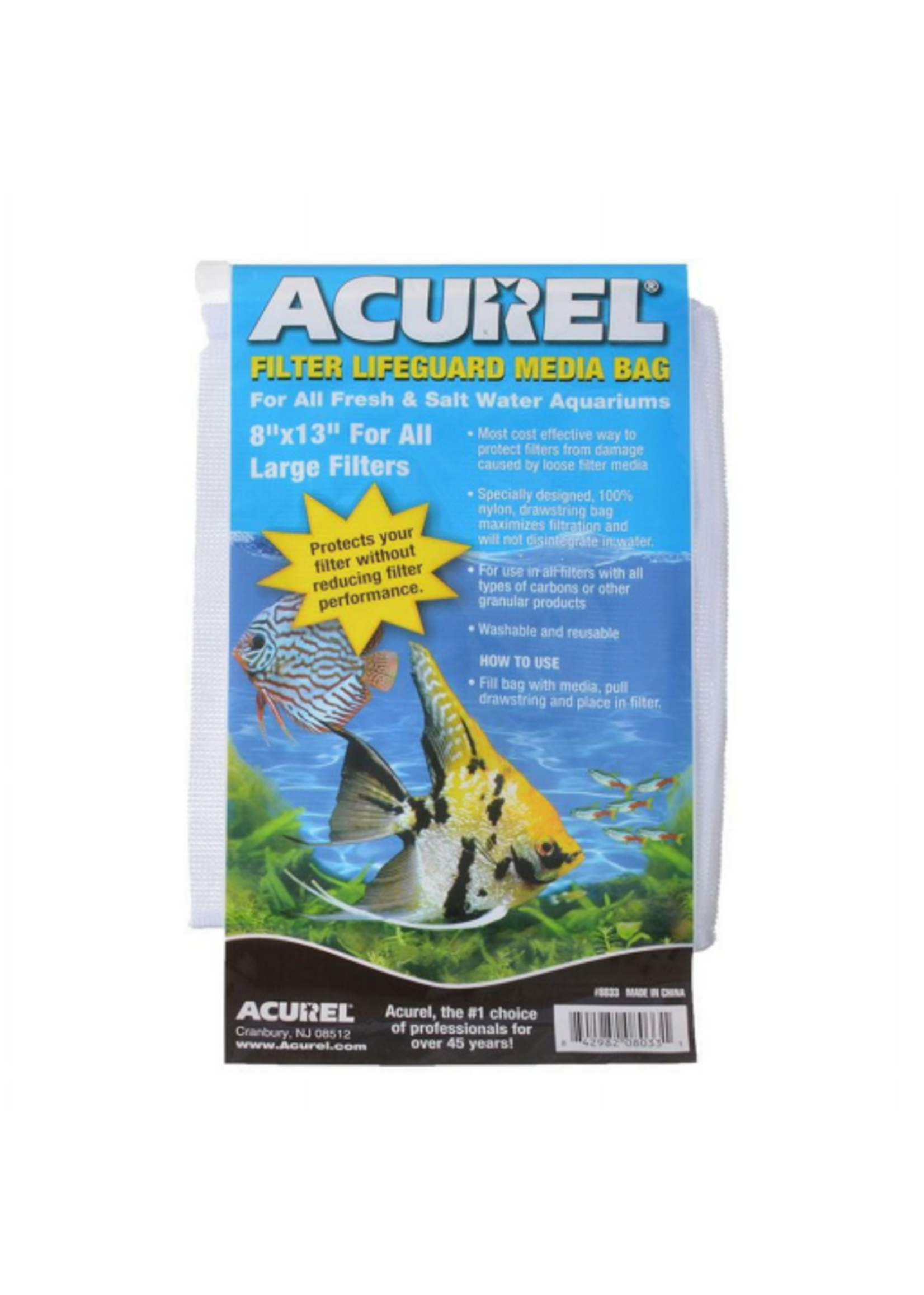 Acurel Filter Lifeguard Media Bag White 8" x 13"