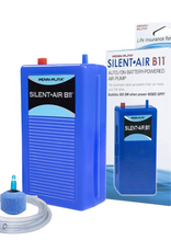 Penn-Plax Penn-Plax Silent-Air Aquarium Air Pump with Battery Backup – Blue – Small and Portable