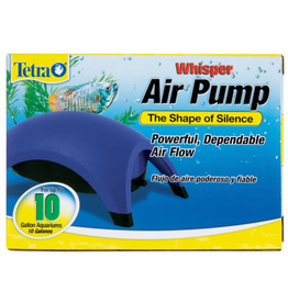Tetra Tetra Whisper Air Pump up to 10 Gallons  for Aquariums  Powerful Airflow  Blue
