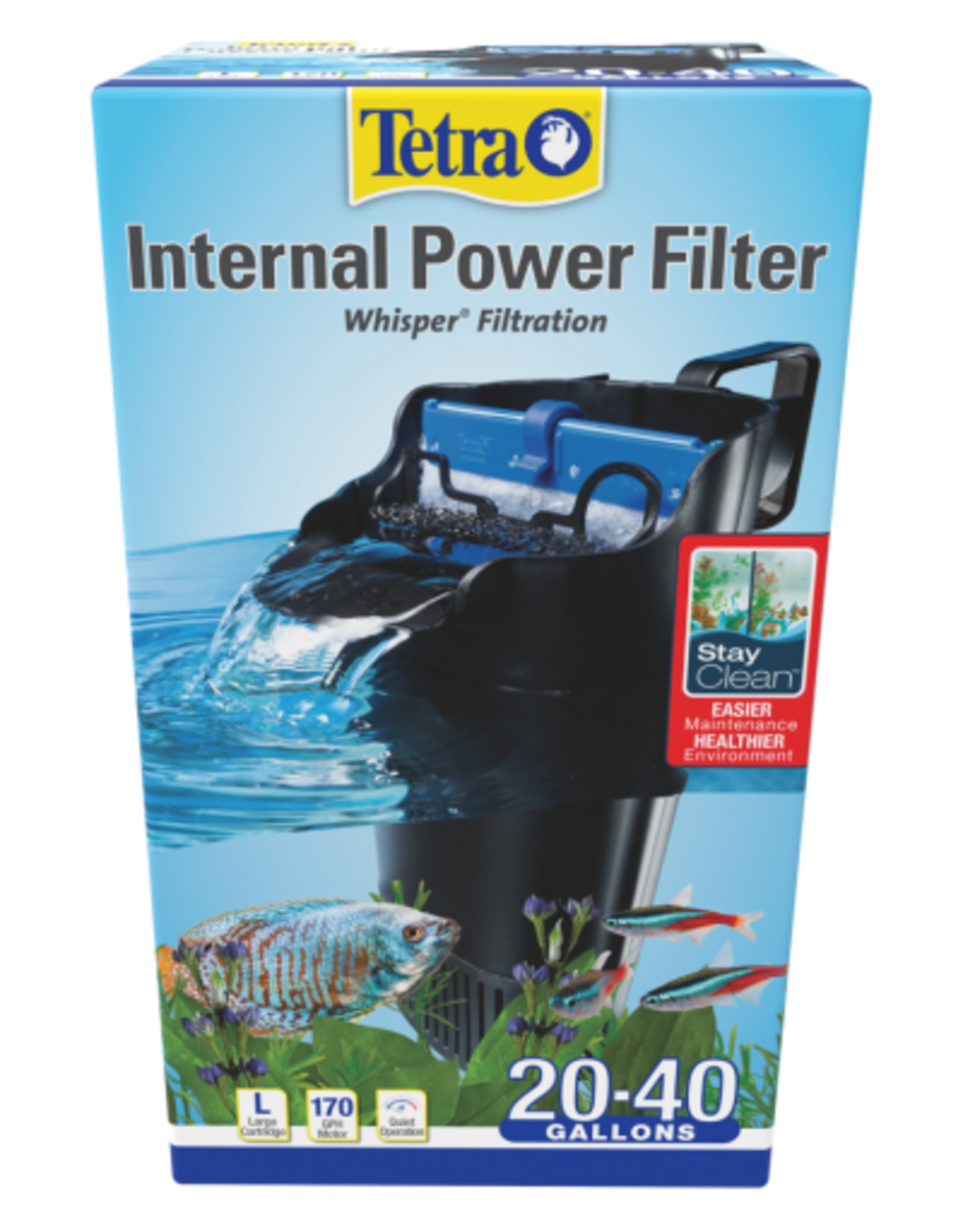 Tetra Tetra Whisper Internal Power Filter for Aquariums 20 to 40 Gallons