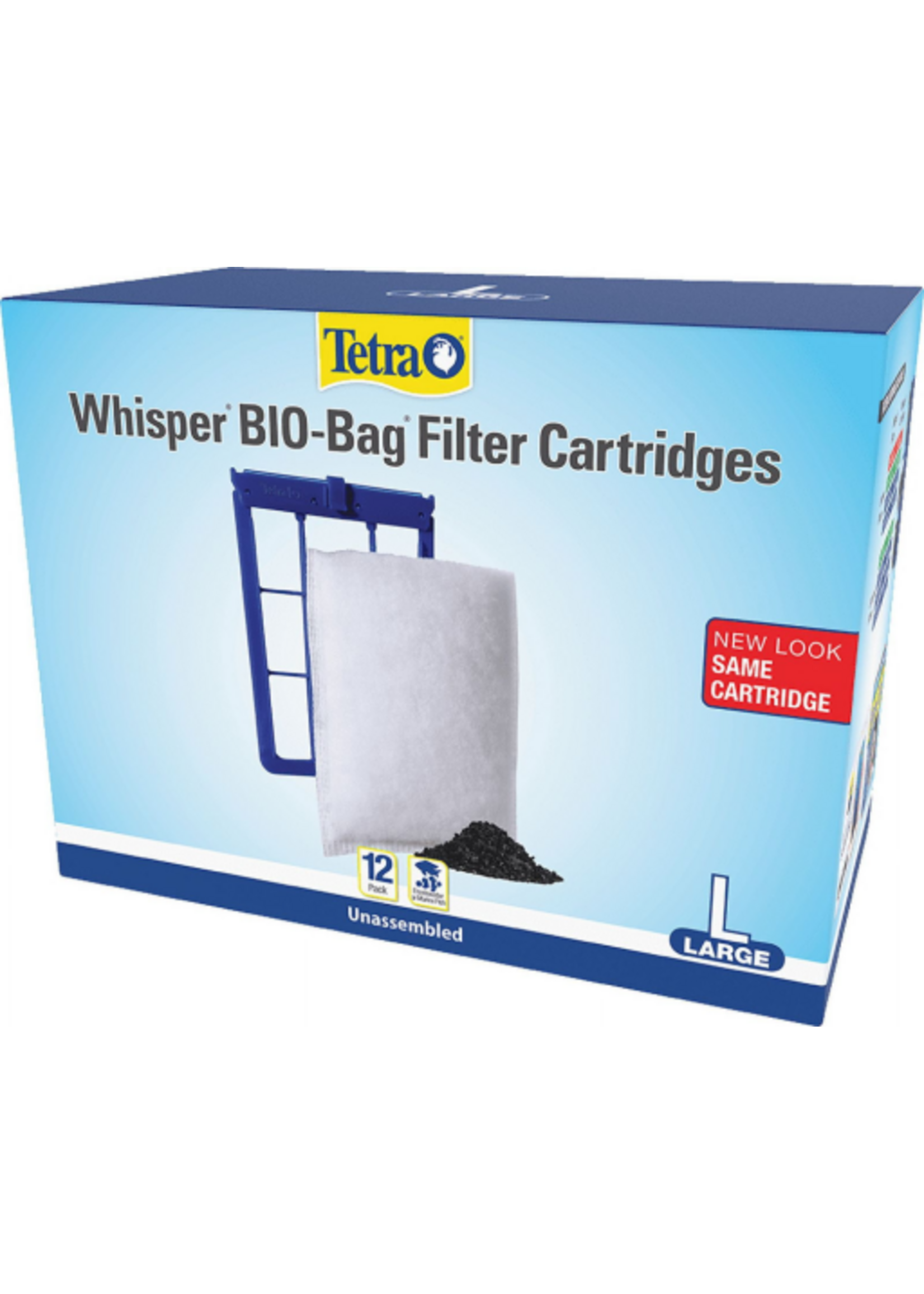 Tetra Tetra Whisper Bio-Bag Disposable Filter Cartridges for Aquariums Large  12 Count