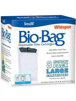 Tetra Tetra Whisper Bio-Bag Disposable Filter Cartridges 8 Count  for Aquariums  Large  Unassembled