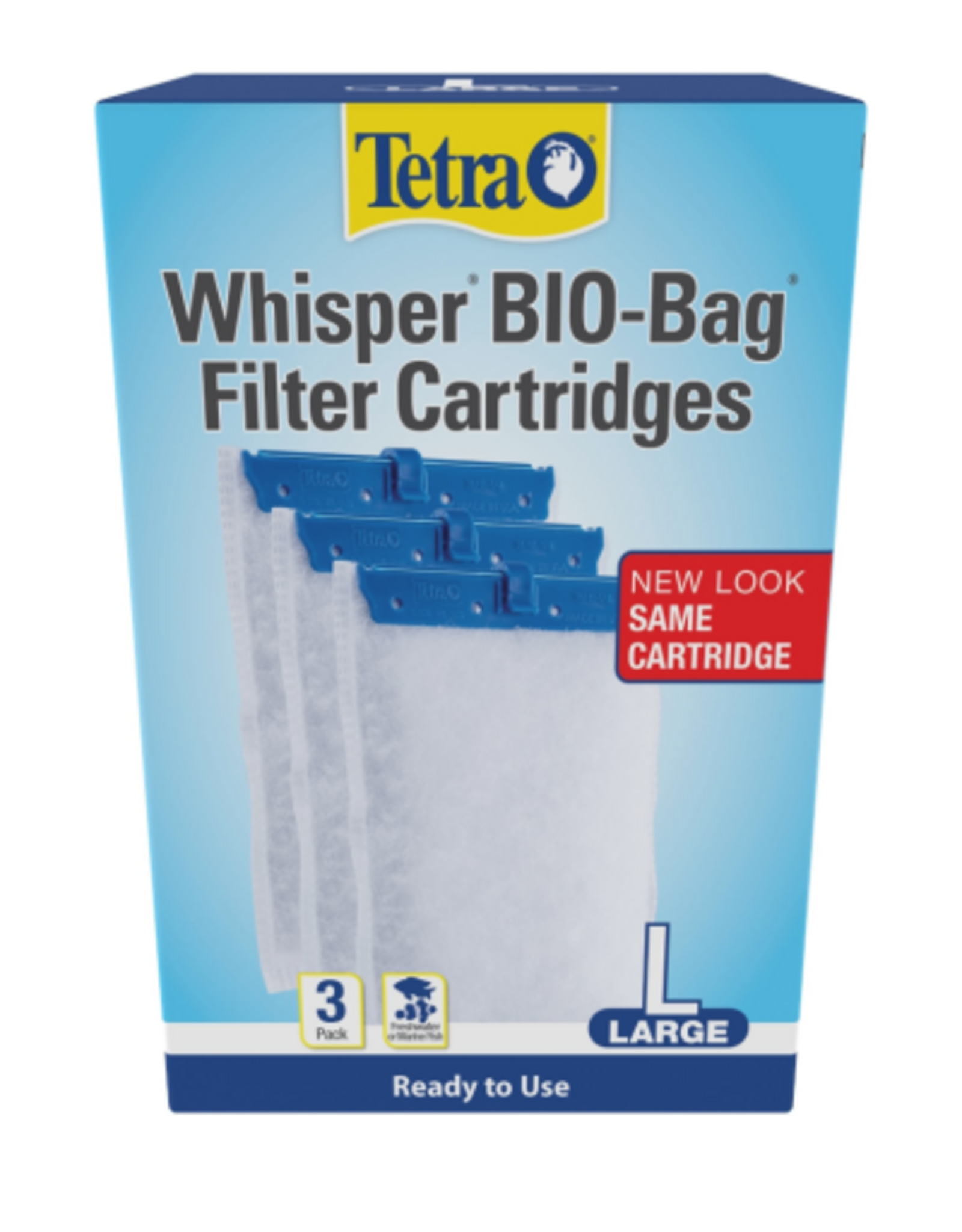 Tetra Tetra Whisper Bio-Bag Ready-to-Use Disposable Filter Cartridges for Aquariums  Large  3 Count