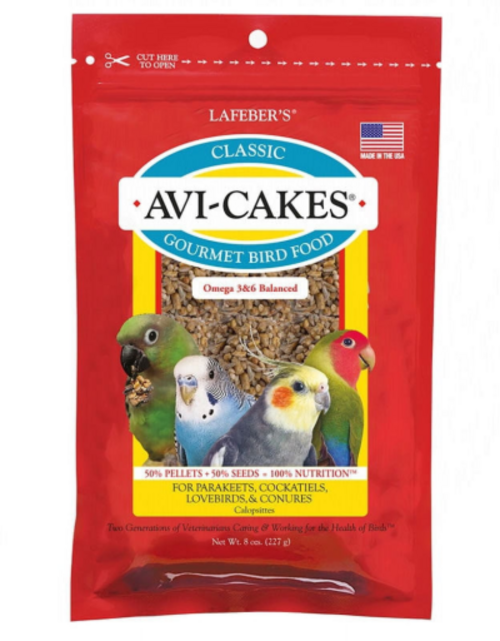 Lafeber Lafeber Classic Avi-Cakes Gourmet Parakeet Cockatiel & Conure Food - 8 oz.