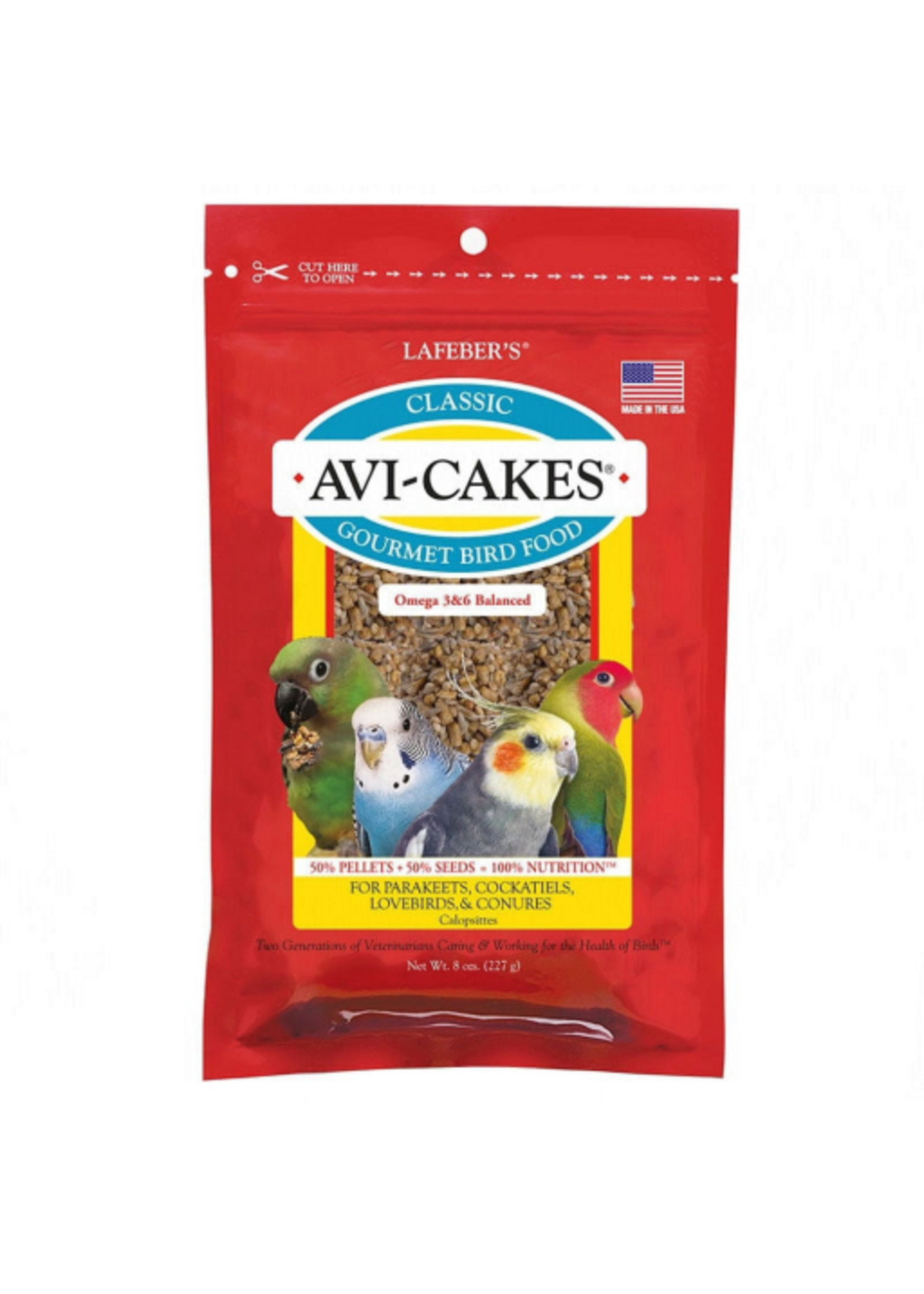 Lafeber Lafeber Classic Avi-Cakes Gourmet Parakeet Cockatiel & Conure Food - 8 oz.